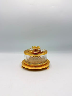 Ginkgo Butterfly Gold Trinket Box
