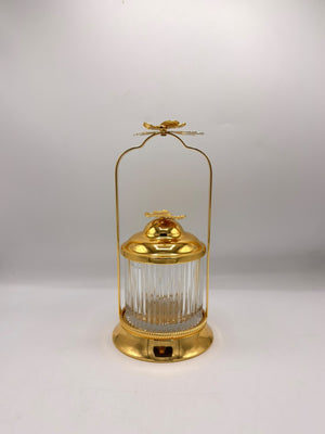 Ginkgo Butterfly Gold Handle Jar