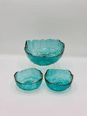 Royal Hammered Glass 7-Piece Bowl Set