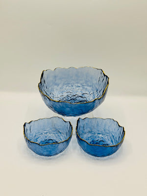 Royal Hammered Glass 7-Piece Bowl Set