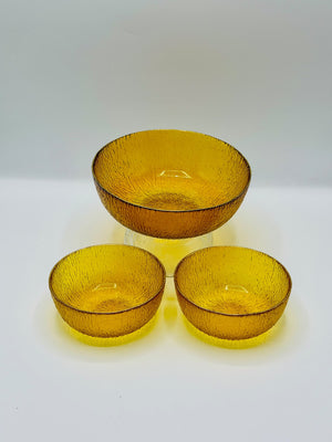 Luxe Gold-Rim 7-Piece Glass Bowl Set