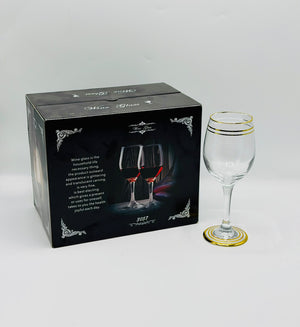 Golden Ring 12-Piece Wine Glass Set