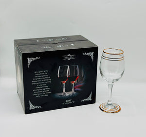 Golden Ring 12-Piece Wine Glass Set