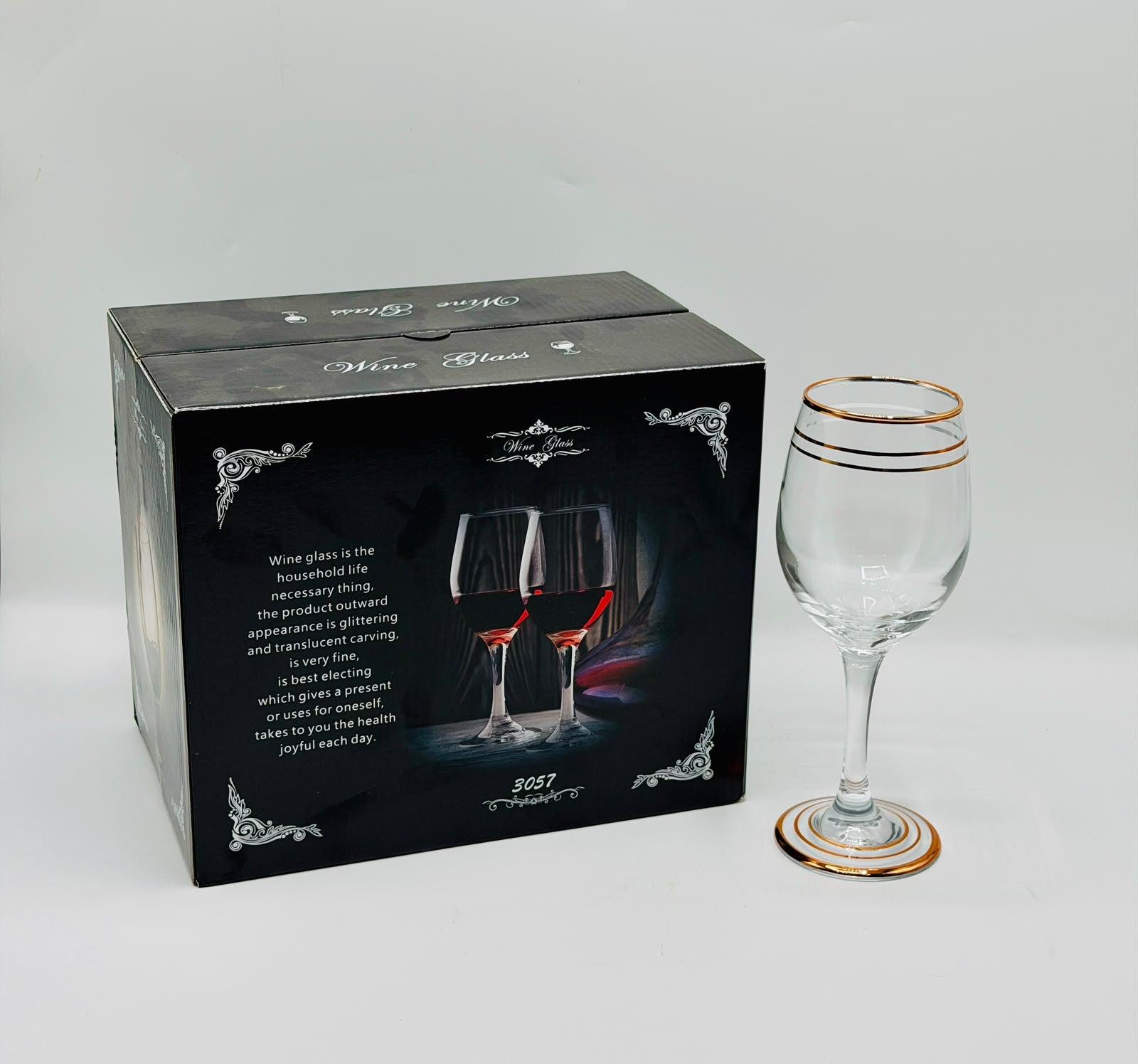 Golden Ring 12-Piece Wine Glass Set