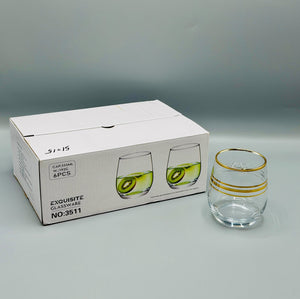 Golden Band 6-Piece Glass Set