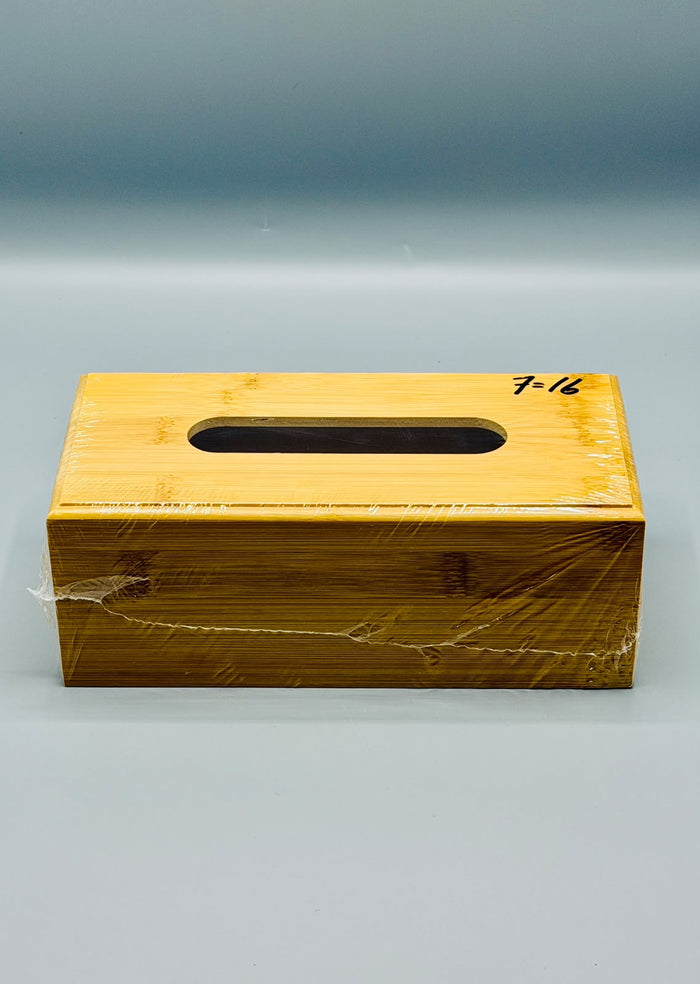 Natural bamboo tissue box
