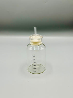 Time Marker Glass Sipper Bottle