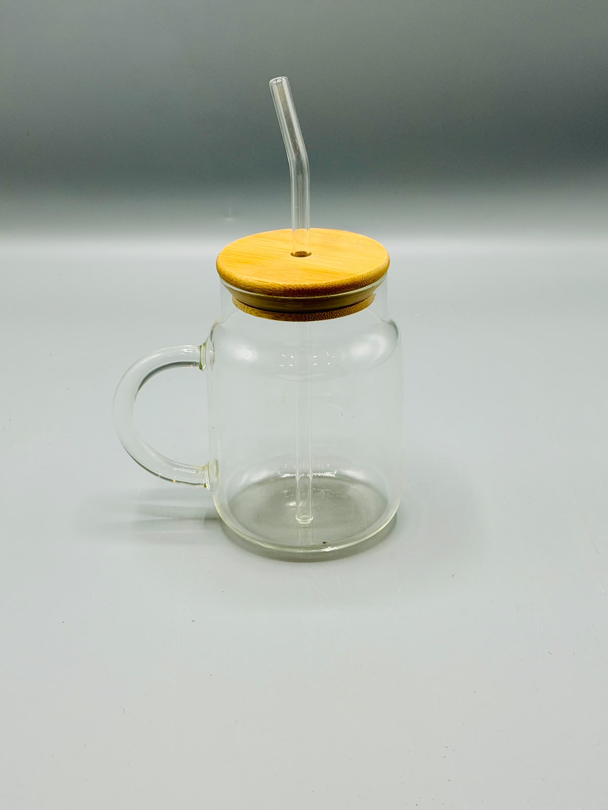 Mason Glass Sipper Mug with Bamboo Lid