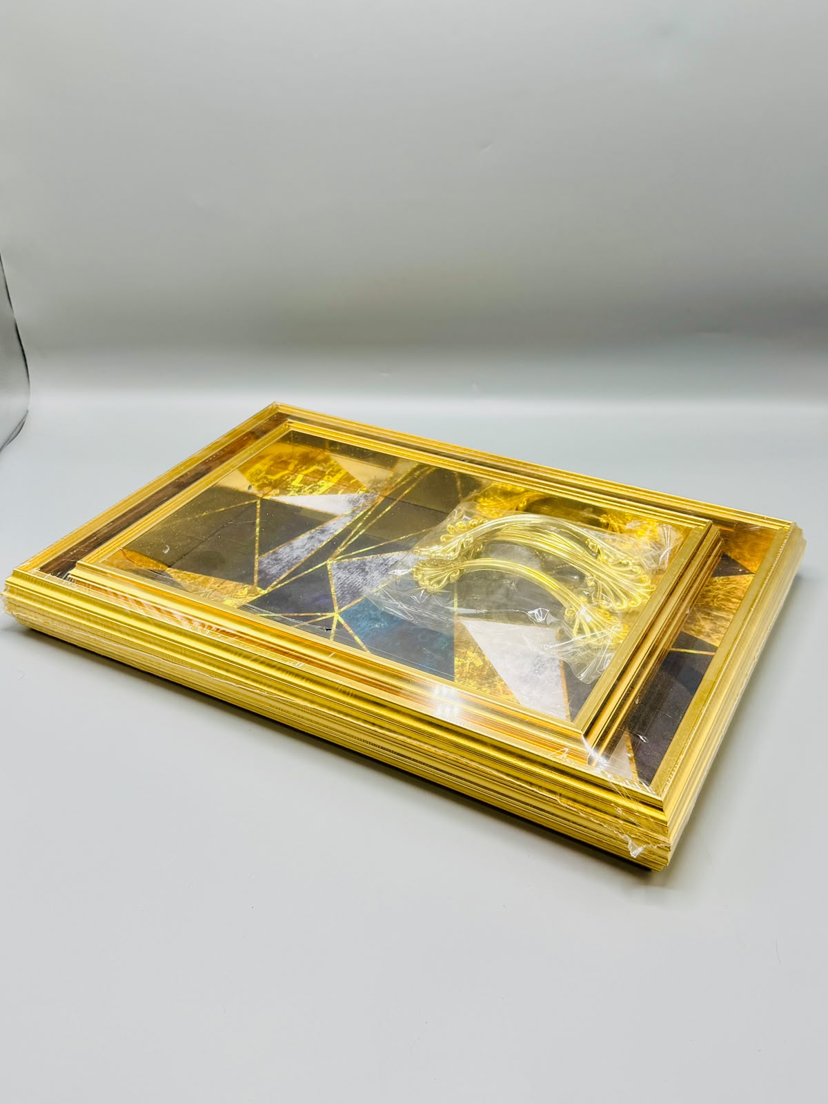 Gold Luxe Serving Tray Set