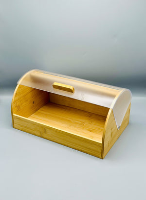 Bamboo Roll-Top Bread Box