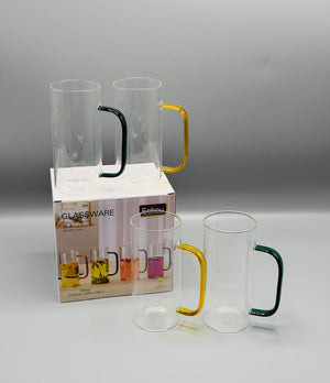 Colour Glass Mug Set 4 Pcs 380ml, view 2