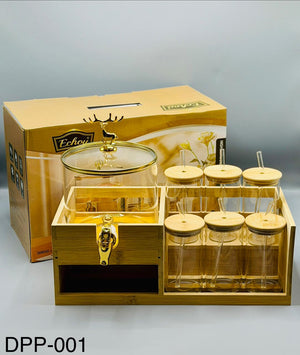 Golden deer glass dispenser 2600ml