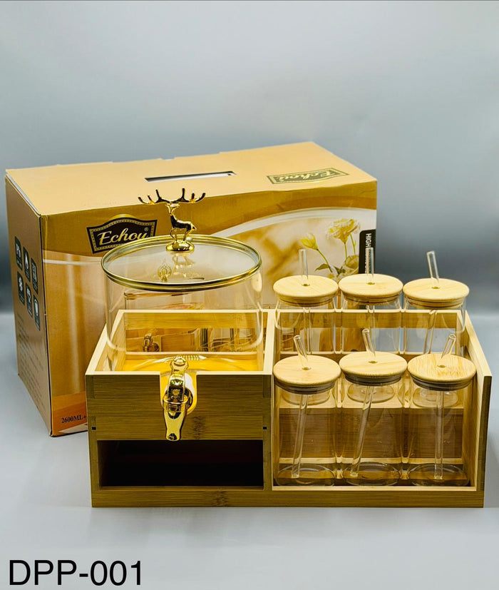 Golden deer glass dispenser 2600ml