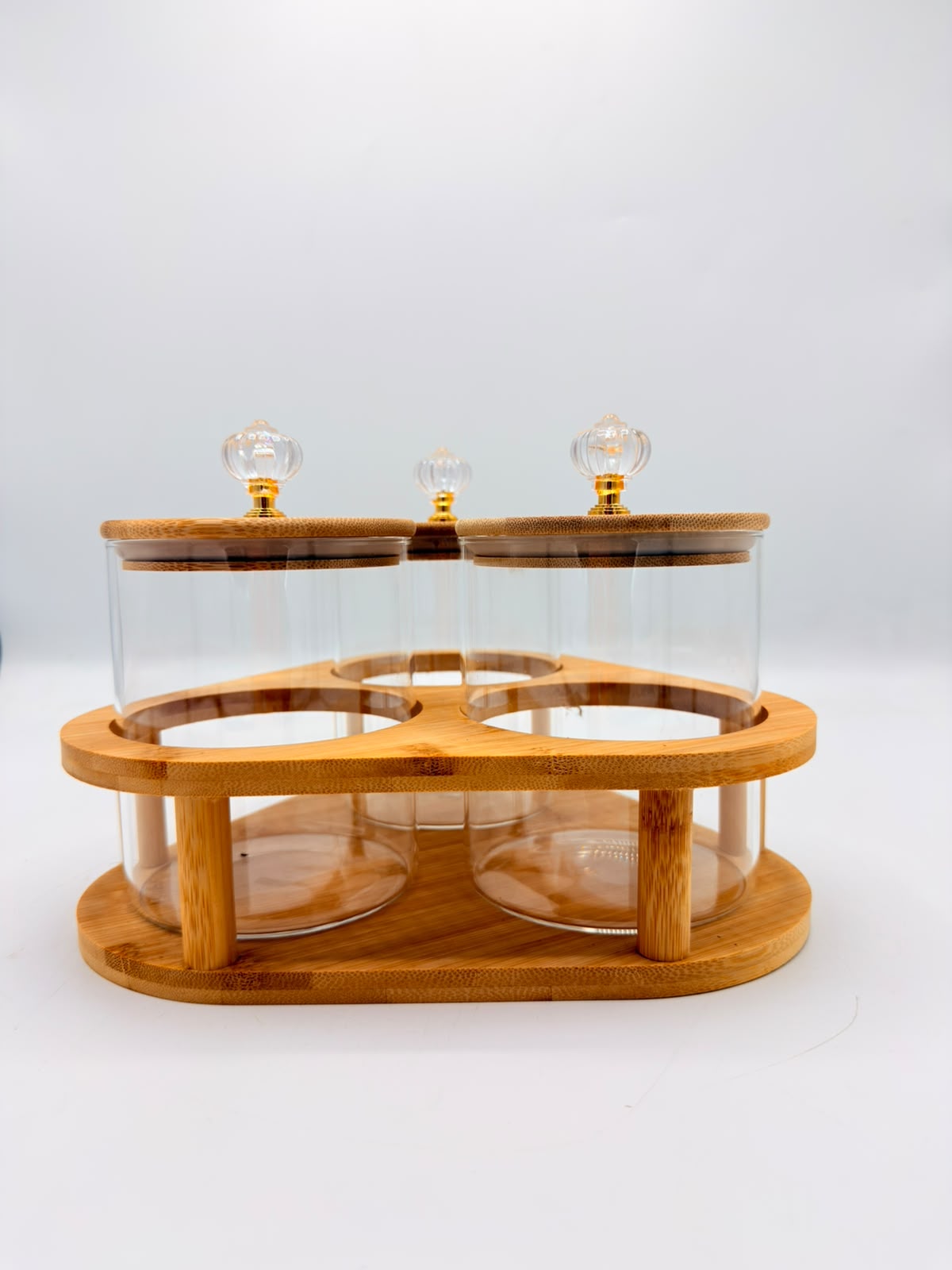 3-Piece Containers with Bamboo Lids