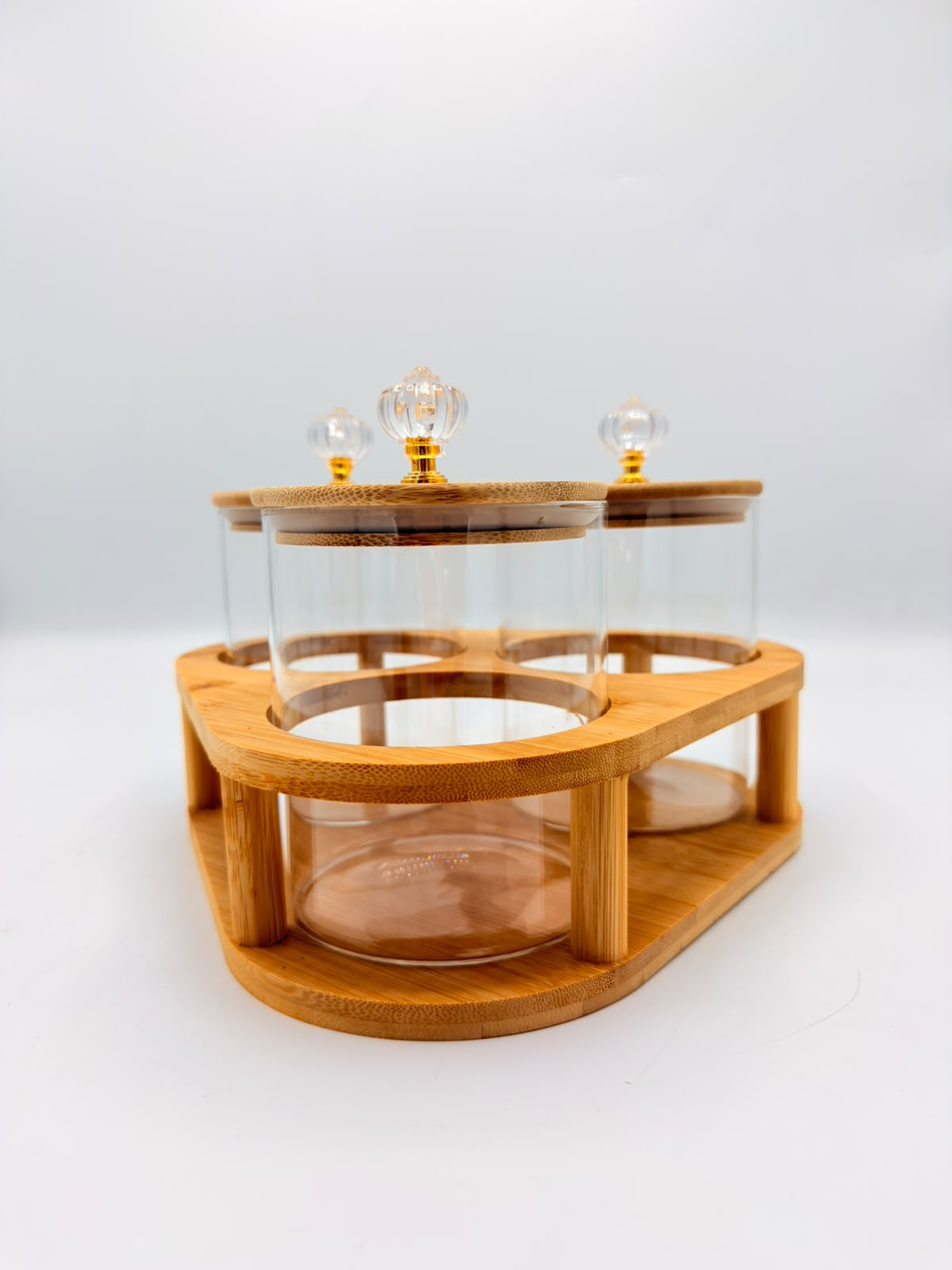 3-Piece Containers with Bamboo Lids