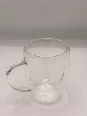 Double Wall Glass Mug 350ML – Heat Resistant Tea & Coffee Cup