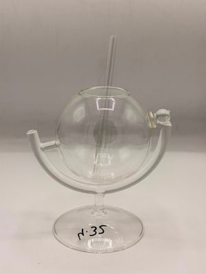 Globe Shape Glass Sipper (300ml)