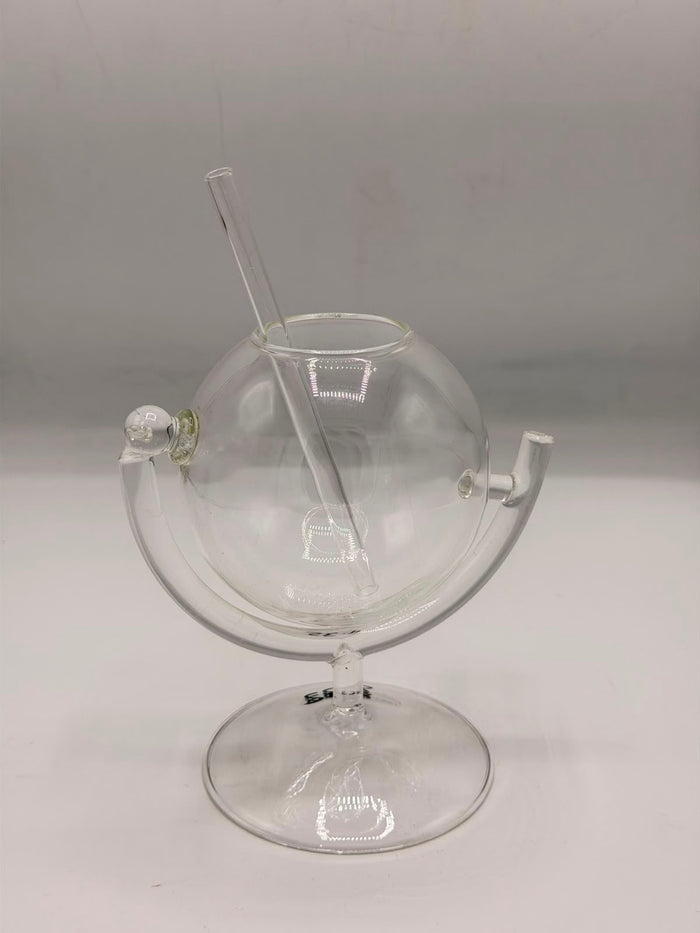 Globe Shape Glass Sipper (300ml)