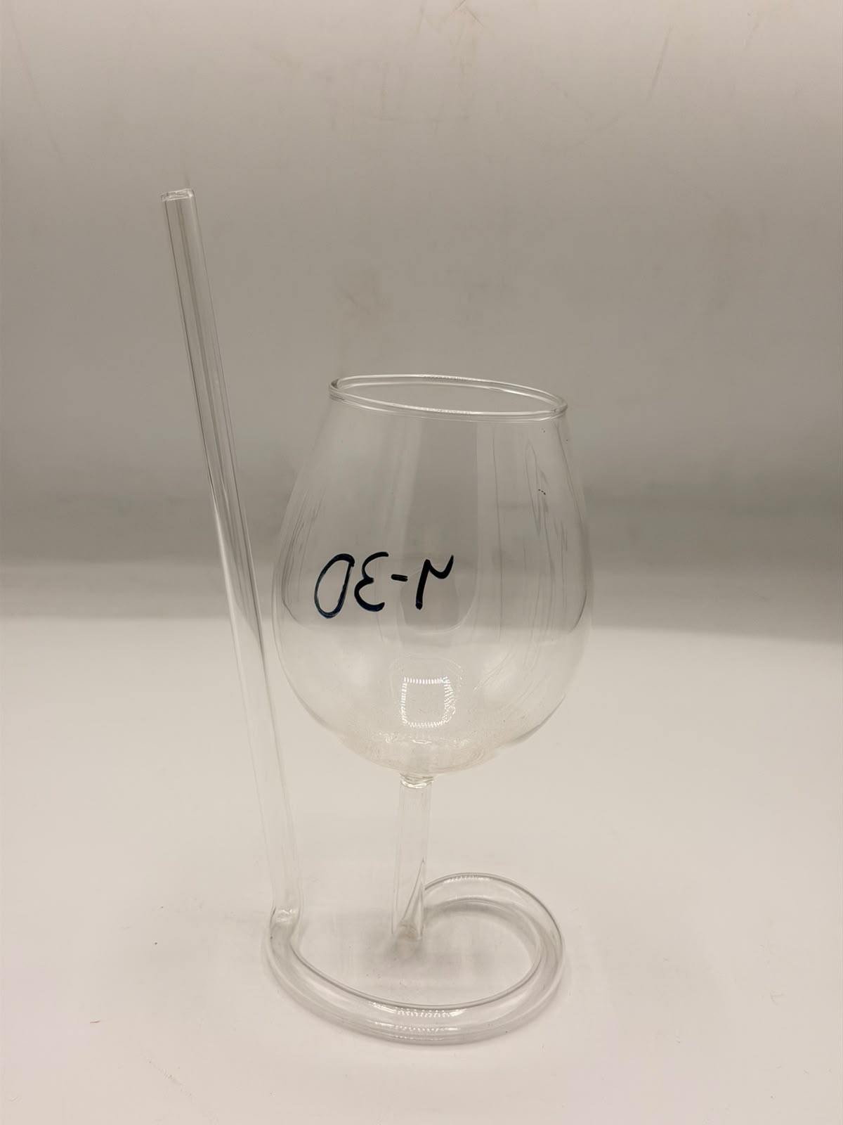 Spiral Straw Wine Glass