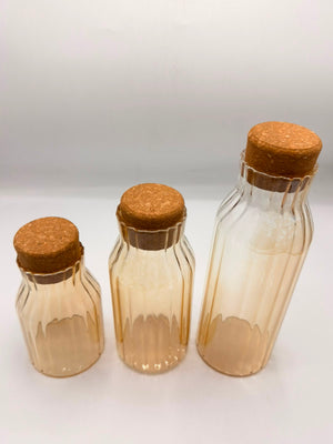 Cork Glass Jar Set
