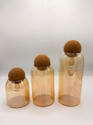 Ball Cork Jar Set
