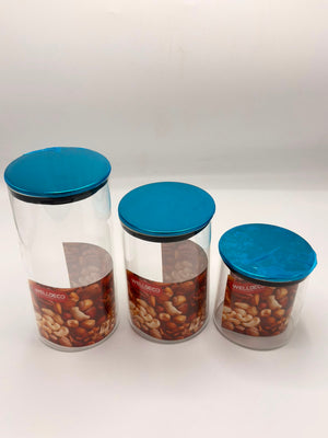 Glass Jar With Steel Lid Jar