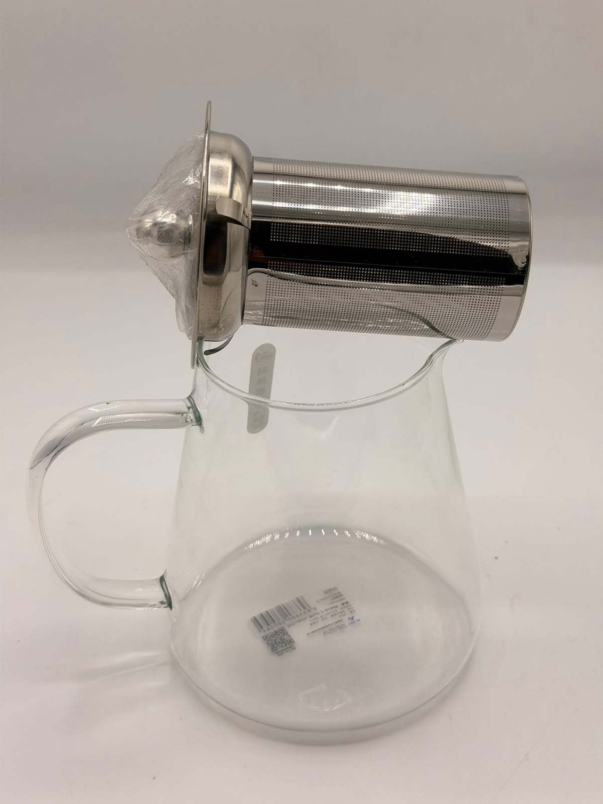 Glass Teapot (8-7) – Heat-Resistant Glass Kettle with Stainless Steel Strainer