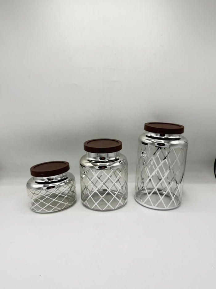 Stackable Glass Storage Jar Set 17-22