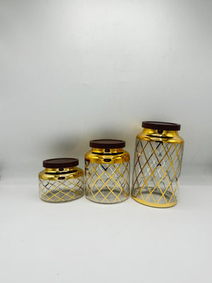 Borosilicate Glass Storage Jar Set 17-21