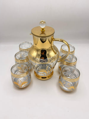 Luxury Gold Accent Glass Drinkware — GPH34/L7