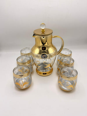 Luxury Gold Accent Glass Drinkware — GPH34/L7