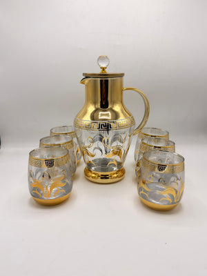 Luxury Gold Accent Glass Drinkware — GPH34/L7