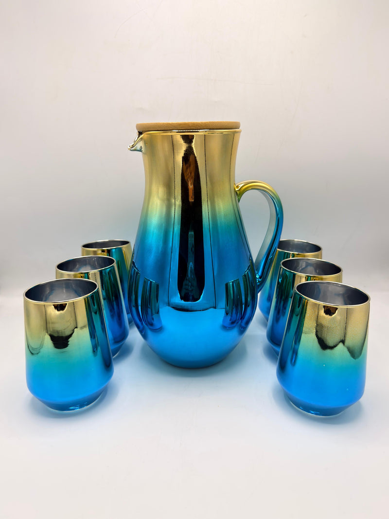 Practical Glass Jugs Bamboo Lid 17-18
