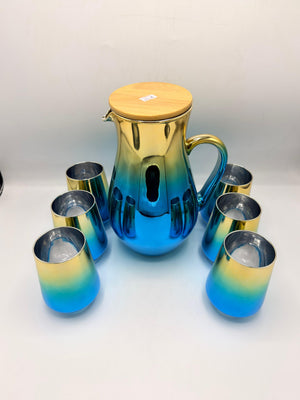Practical Glass Jugs Bamboo Lid 17-18