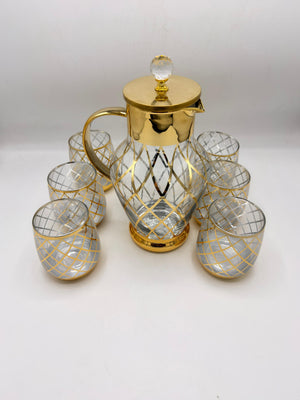Luxury Gold Accent Glass Drinkware — GPH34/L7