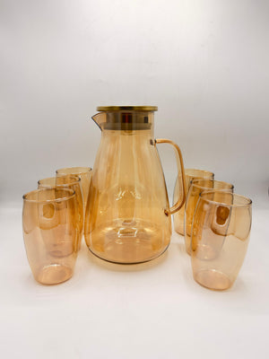 7-Piece Glass Water Set - Elegant Hydration
