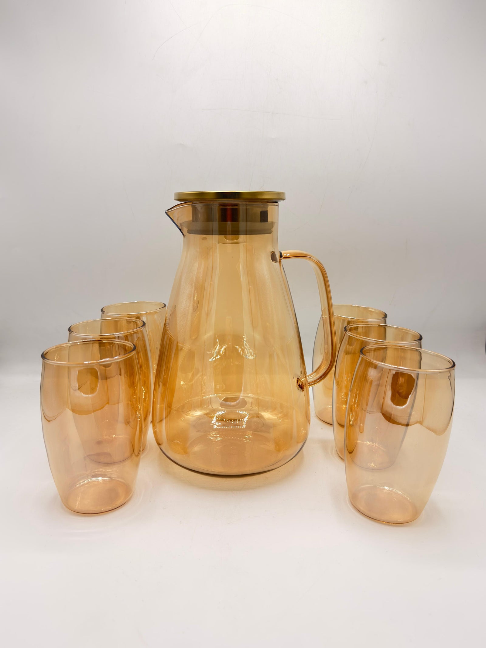 7-Piece Glass Water Set - Elegant Hydration