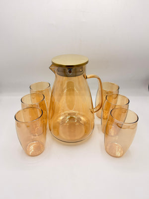 7-Piece Glass Water Set - Elegant Hydration