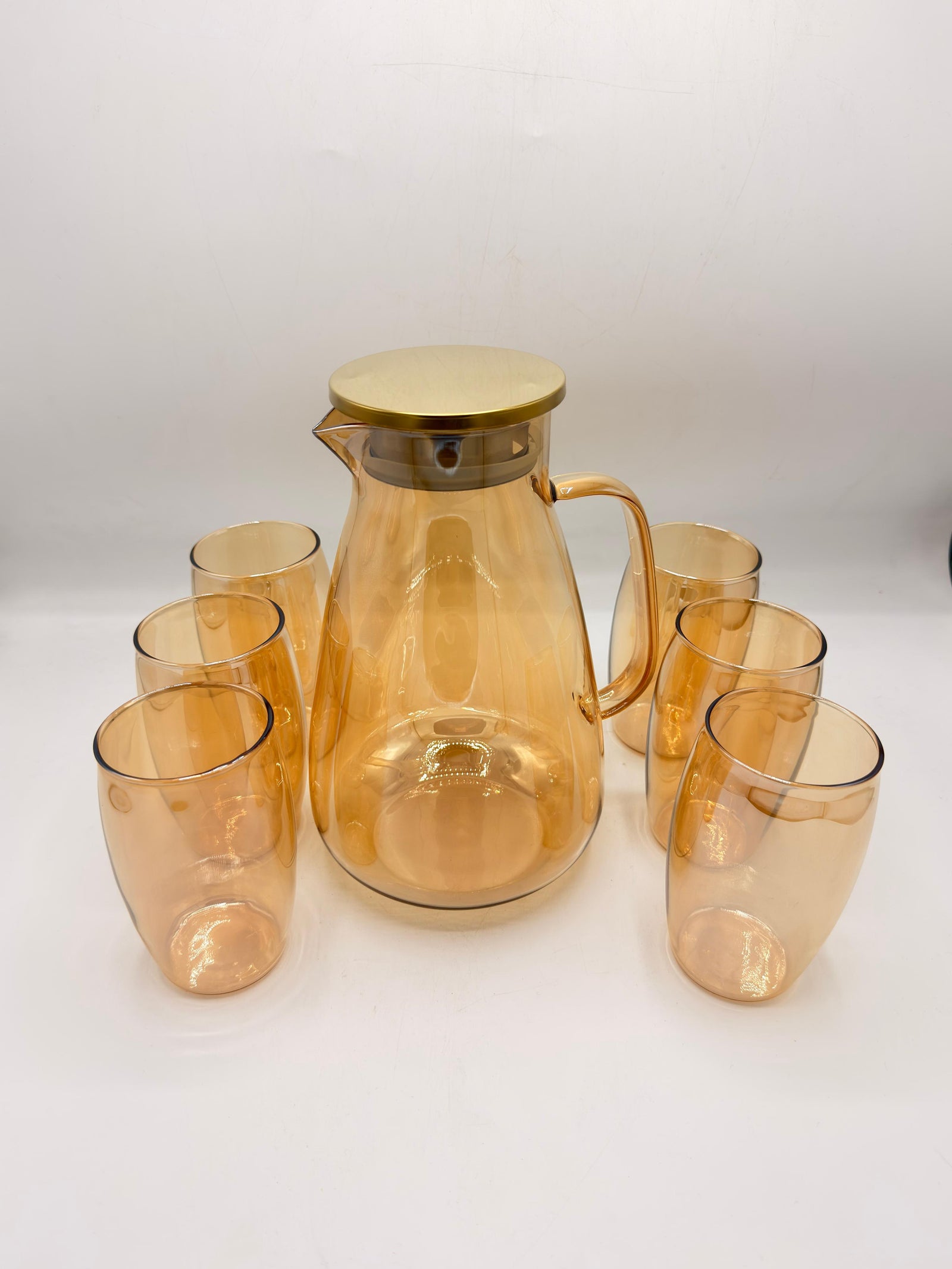 7-Piece Glass Water Set - Elegant Hydration