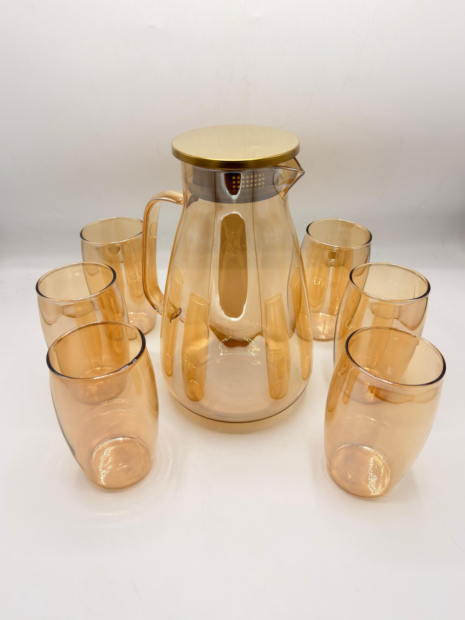 7-Piece Glass Water Set - Elegant Hydration