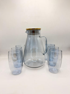 7-Piece Glass Water Set - Elegant Hydration