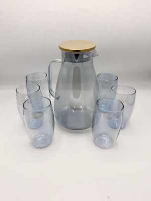 7-Piece Glass Water Set - Elegant Hydration