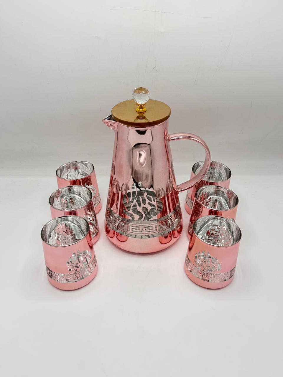 Large borosilicate glass jug
