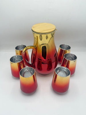 Stylish Glass Jugs Bamboo Lid 17-17