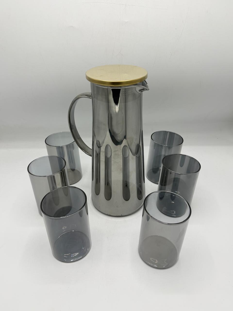 Unique Glass Jug Water Teapot Large Beverage Pitcher With Lid And Handle