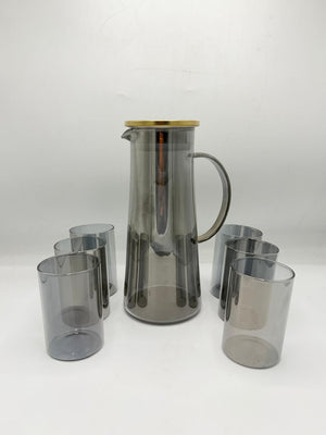 Unique Glass Jug Water Teapot Large Beverage Pitcher With Lid And Handle