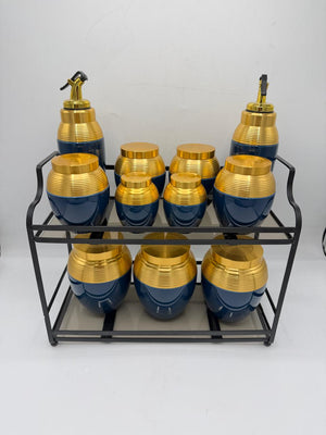 Spice Jar with Metal Lids 11-Pcs
