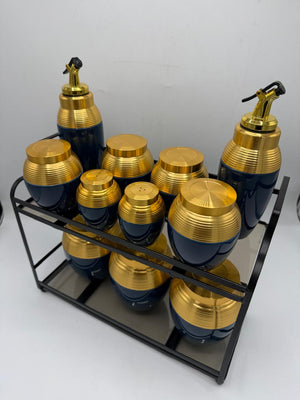 Spice Jar with Metal Lids 11-Pcs