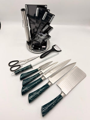 8 Pieces REVOLVING KNIFE SET