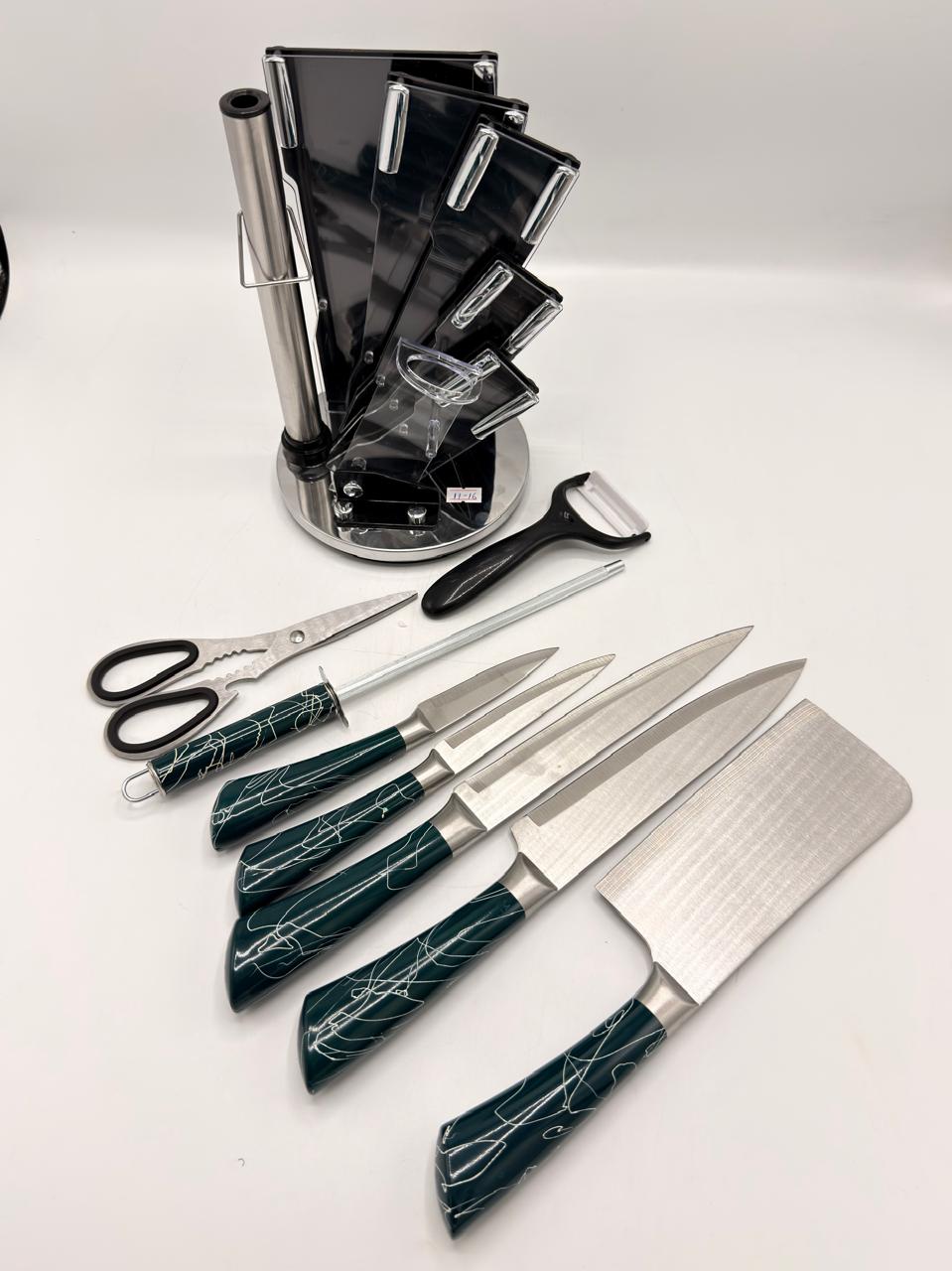 8 Pieces REVOLVING KNIFE SET